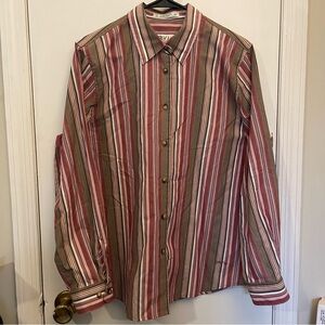 Orvis Striped button up long sleeve shirt